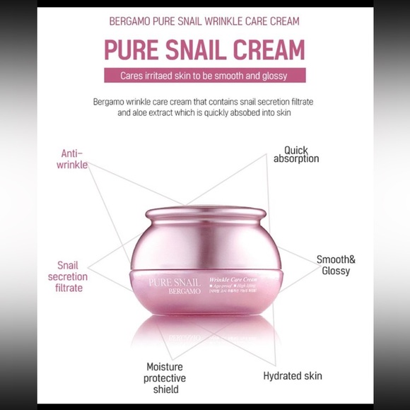 BERGAMO Pure Snail Wrinkle Care Cream 50g - Picture 5 of 8